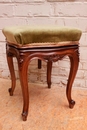 Louis XV style Piano stool in Walnut, France 19th century