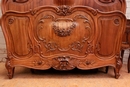 Louis XV style Bed in mahogany, France 19th century