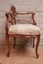 Louis XV style Corner chair in Walnut, France 19th century