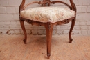 Louis XV style Corner chair in Walnut, France 19th century