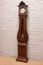 Louis XV style Grandfather clock in Walnut, France 1900