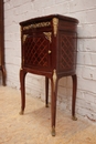 Louis XV style Night stand in mahogany & bronze, France 19th century