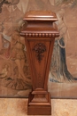 Louis XV style Pedestal in Walnut, France 19th century