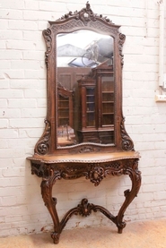 Louis XV Wall console and mirror