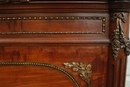 Louis XVI style Bed in mahogany & bronze, France 19th century