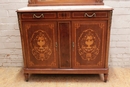 Louis XVI style Cabinet in mahogany,bronze and marble, France 1920