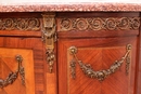Louis XVI style Cabinet in mahogany & bronze, France 19th century