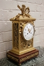 Louis XVI style Clock in Bronze and marble, France 19th century