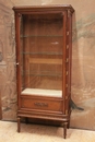 Louis XVI style Display cabinet in mahogany, France 1900