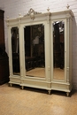 Louis XVI style Armoire in paint wood, France 19th century