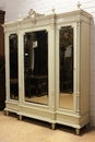 Louis XVI style Armoire in paint wood, France 19th century