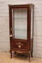 style Display cabinet in mahogany bronze wedgewood marble, France 19th century