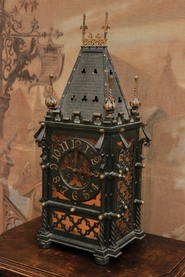 Metal gothic clock