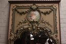 style Trumeau mirror in wood and plaster, France 19th century