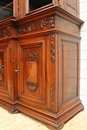 Henri II style Bookcase in Walnut, France 19th century