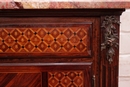 Napoleon III style Cabinet in mahogany,bronze and marble, France 19th century