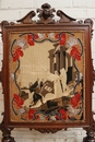 Renaissance style Fire screen in Oak, France 19th century