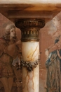 Louis XVI style Pedestal in onyx and bronze, France 19th century