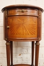 Louis XVI style Nightstand in mahogany and bronze, France 1900