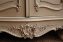 Louis XV style Radiator cover in paint wood and merble, France 19th century