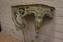 Louis XV style Console in paint wood, France 19th century