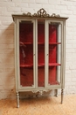 Louis XVI style Display cabinet in paint wood, France 19th century