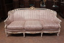 style Sofa in paint wood, France 1900
