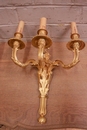 style Sconces in gilt bronze, France 19th century