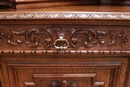 Hunt style Corner cabinets in Oak, France 19th century