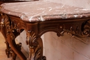 Louis XV style Wall consoles in Walnut, France 19th century