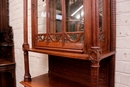 Gothic style Display cabinet in Oak, France 19th century