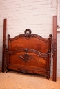 Louis XVI style Bed in Walnut, France 19th century