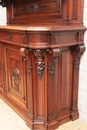 Renaissance style Sideboard in Walnut and bronze, France 19th century
