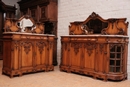 Regency style Cabinet and server in Beech wood, France 19th century