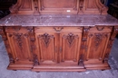 Regency style Sideboard and server in Walnut, France 19th century