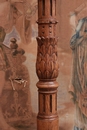 Renaissance style Billiard stick holder in Oak, France 19th century