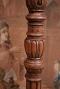 Renaissance style Billiard stick holder in Oak, France 19th century