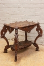 Renaissance style Center table in Walnut, France 19th century