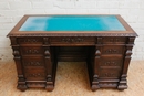 Renaissance style Desk in Oak, France 19th century