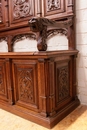 Renaissance style Hall bench in Oak, France 19th century