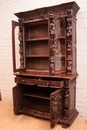 Renaissance style Cabinet/bookcase in Oak, France 19th century