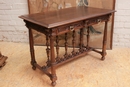 Renaissance style Desk table in Walnut, France 19th century