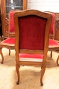 Louis XV style Chairs in Walnut, France 1920