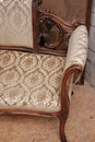 Louis XV style Sofa in Walnut, France 19th century