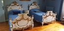 Louis XVI style Bedroom in paint wood, France 19th century