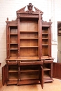 Renaissance style Bookcase in Walnut, France 19th century