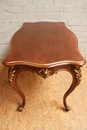 Louis XV style Center table in Walnut, France 19th century