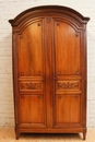 Louis XVI style normand armoire in Walnut, France 1900
