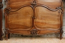 Louis XV style Bed in Walnut, France 19th century
