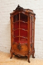 Louis XV style Display cabinet in Walnut, France 19th century